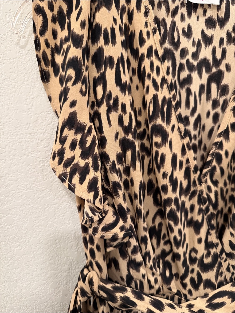Sienna Sky Leopard Print Ruffle Maxi Dress - Tan & Black - Picture 4 of 4